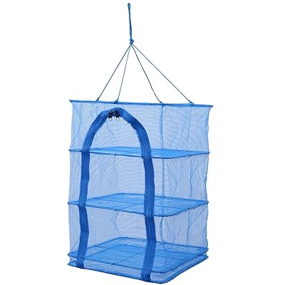 干しかご35 ON-5802 [洗った食器や野菜の乾燥 アウトドアからドライフーズ作りまで 取り出し口はU字で出し入れし易い 35cm-3段 キャンプ]