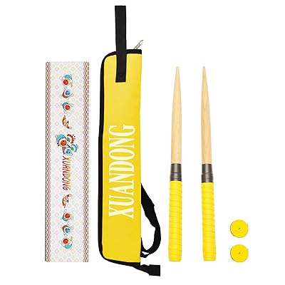 適用太鼓の達人 マイバチ 太鼓バチ&収納ケースセット 木製バット光沢 硬材 テーパー加工 先尖型 コンボ 使いやすい 2本セット 380ミリ-25ミリ ロール用...