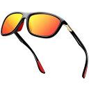 偏光 サングラス メンズ スポーツ uvカット 大きいサイズ 超軽量 人気 ドライブ ランニング 自転車 運転用 釣りスポーツ アウトドア ファッションクラシック(ミラーオレンジ)