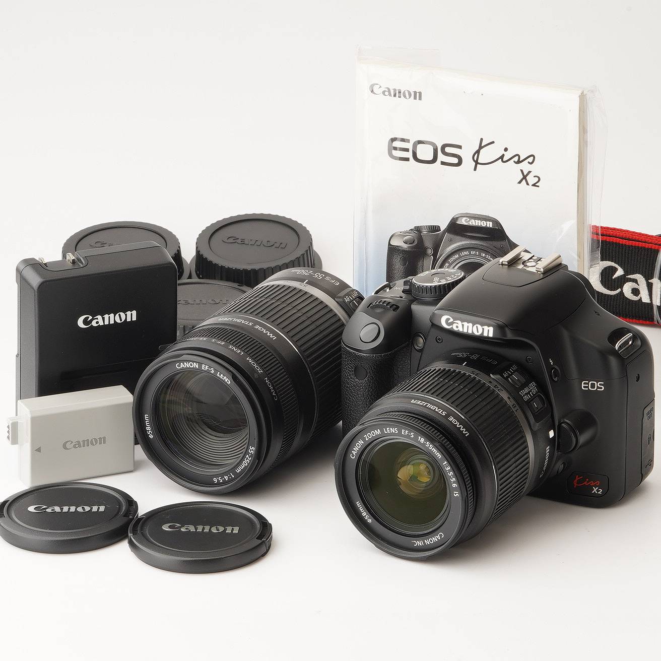キヤノン Canon EOS Kiss X2 ダブルズーム / EF-S 18-55mm F3.5-5.6 IS / EF-S 55-250mm F4-5.6 IS