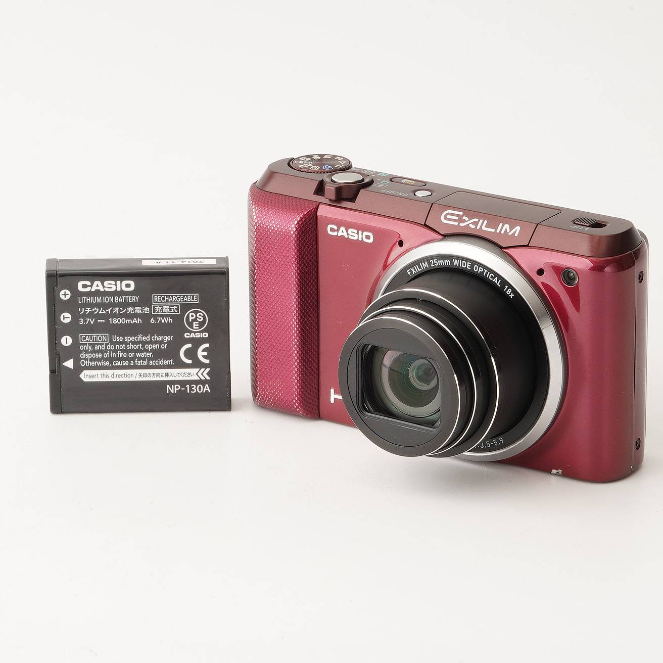 乐天商城 - カシオ CASIO EXILIM EX-ZR850 レッド 18x 光学ズーム