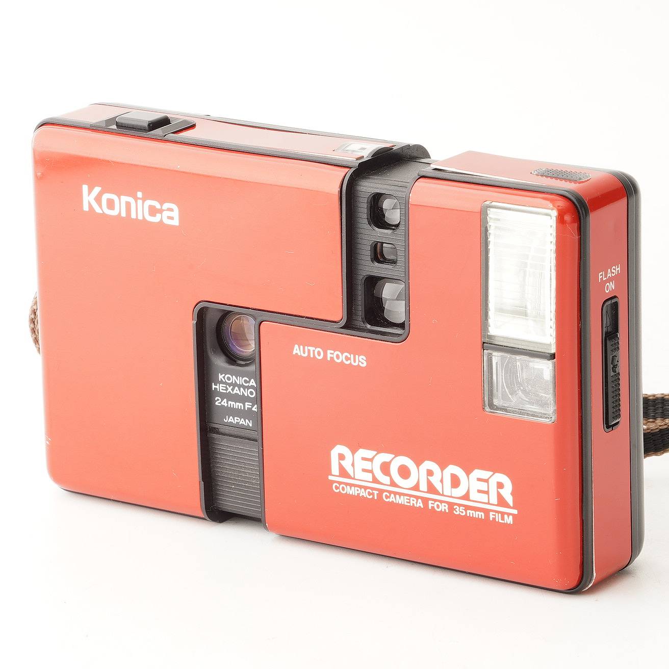 コニカ Konica Auto Focus レコーダー Recorder レッド Hexanon 24mm F4