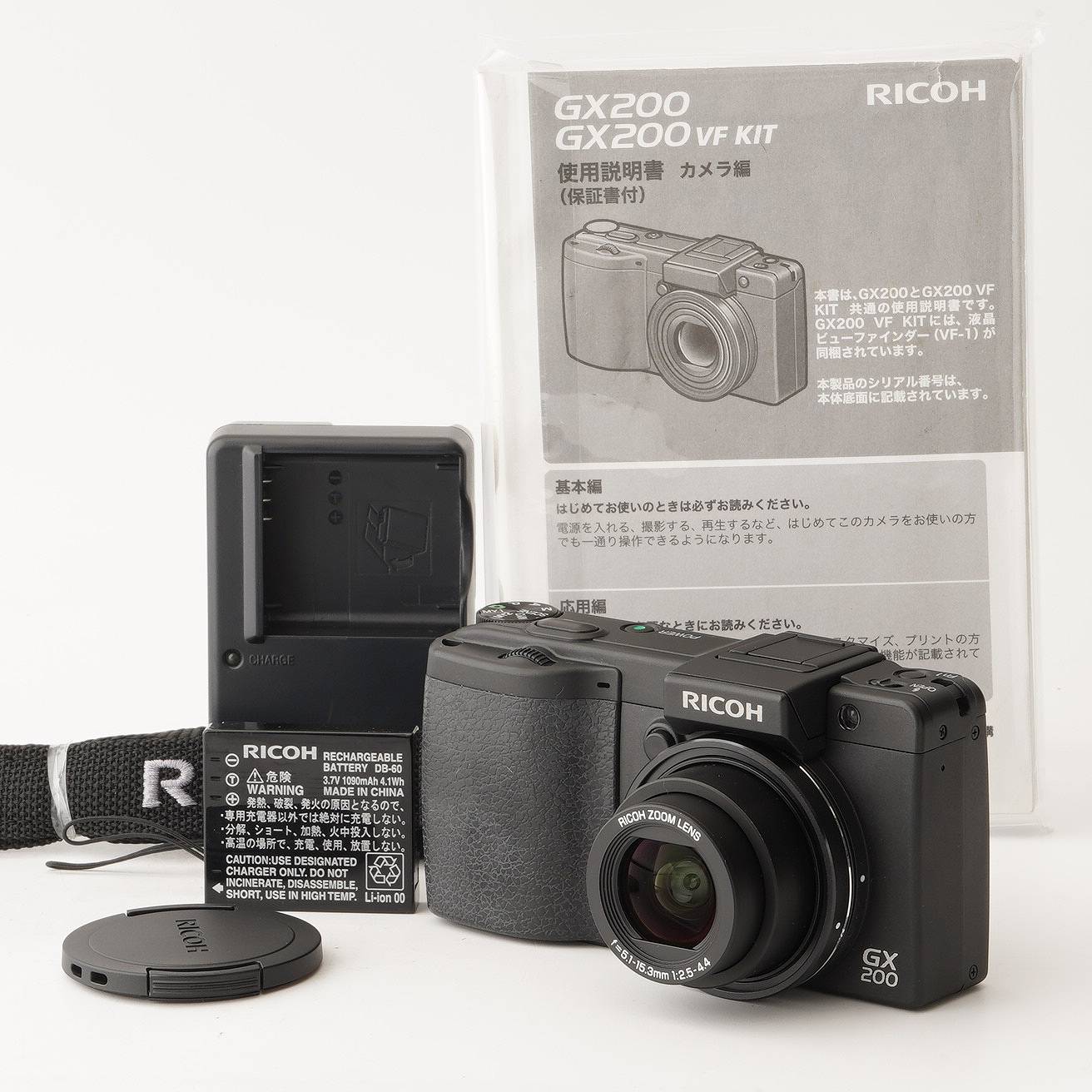 RICOHリコー　デジタルカメラ　GX200 VF KIT 外箱付き Amazon.com : Ricoh Digital Camera Gx200 Vf Kit , View Finder Vf-1