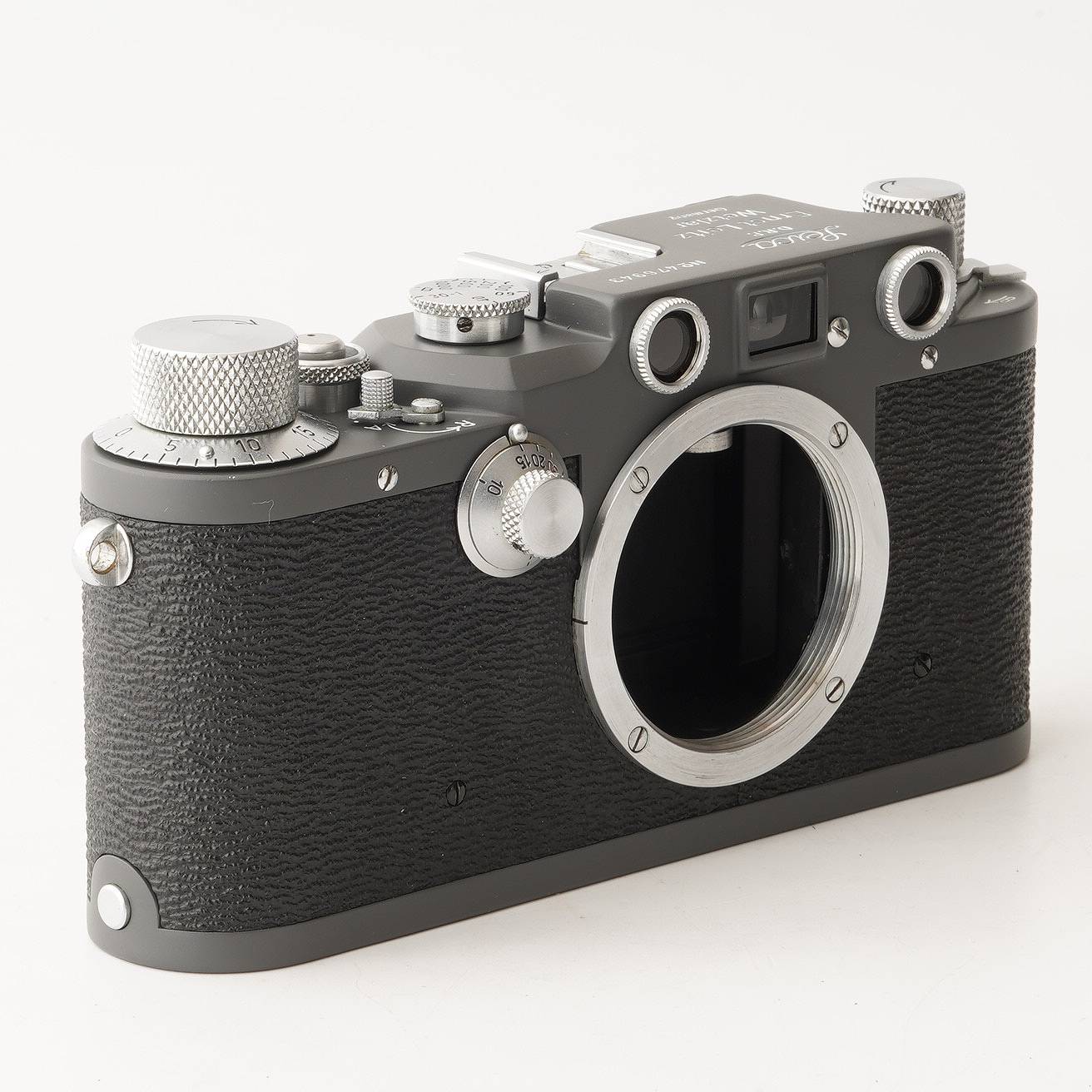 ライカ Leica IIIc 35mm グレー オリーブ リペイント 後塗り レンジファインダーカ...