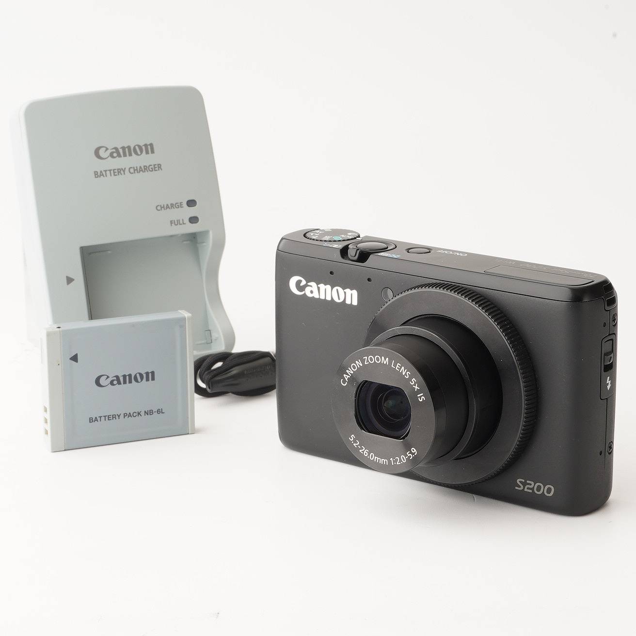 キヤノン Canon PowerShot S200 ブラック コンパクトデジタルカメラ