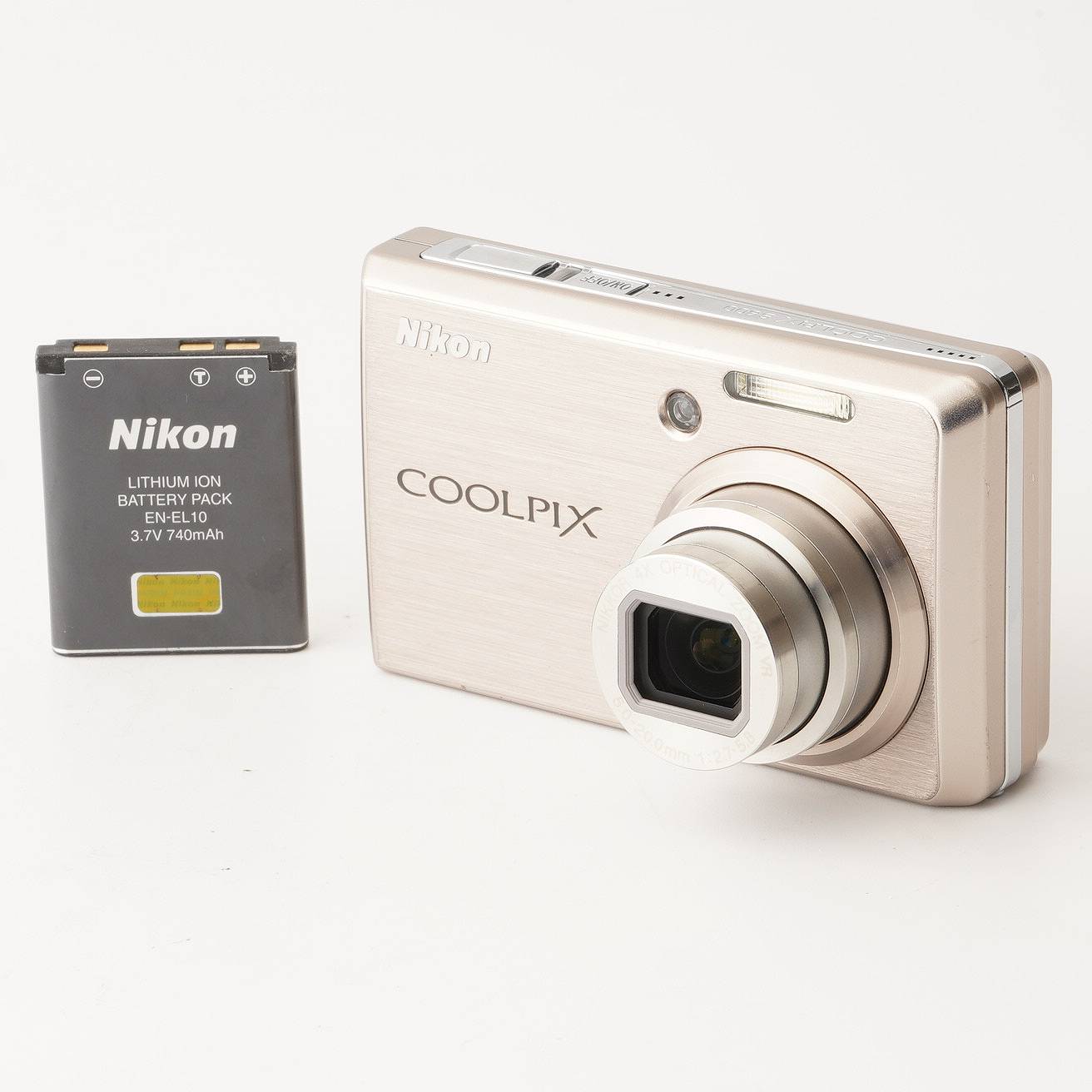 乐天商城 - ニコン Nikon COOLPIX S600 ピンクゴールド 4x 光学ズーム