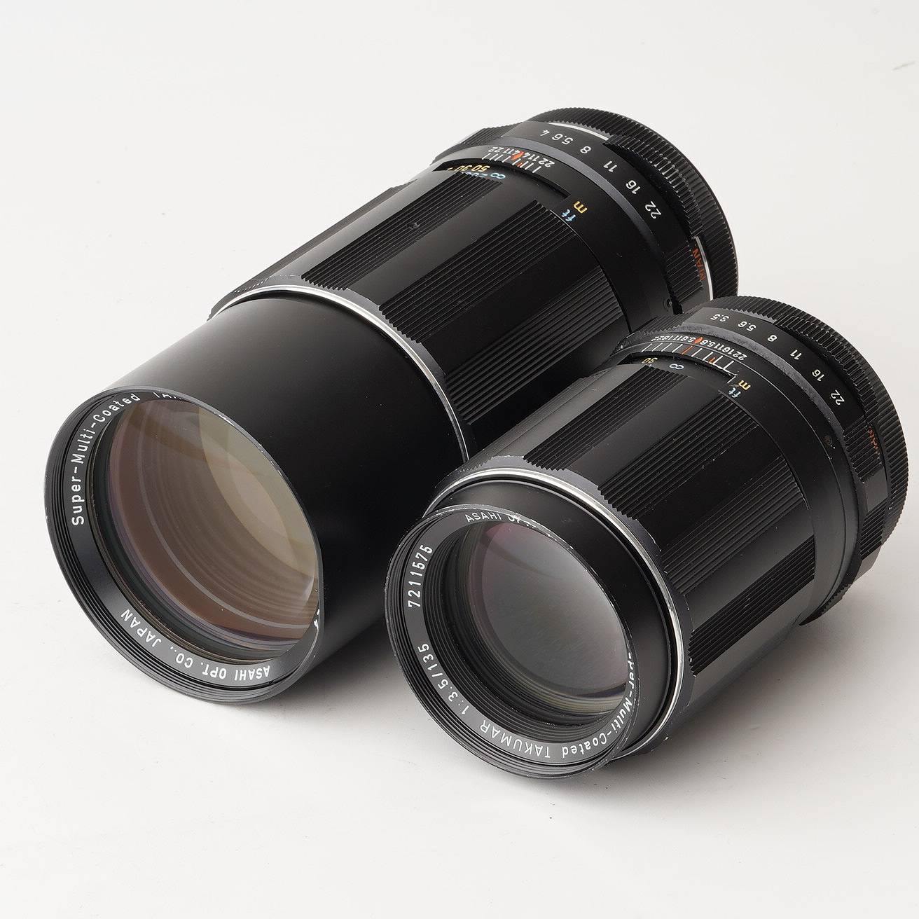 乐天商城 - ペンタックス Pentax Asahi Super Multi Coated TAKUMAR 135mm F3.5 / Asahi Super Multi Coated TAKUMAR 200mm F4 M42マウント