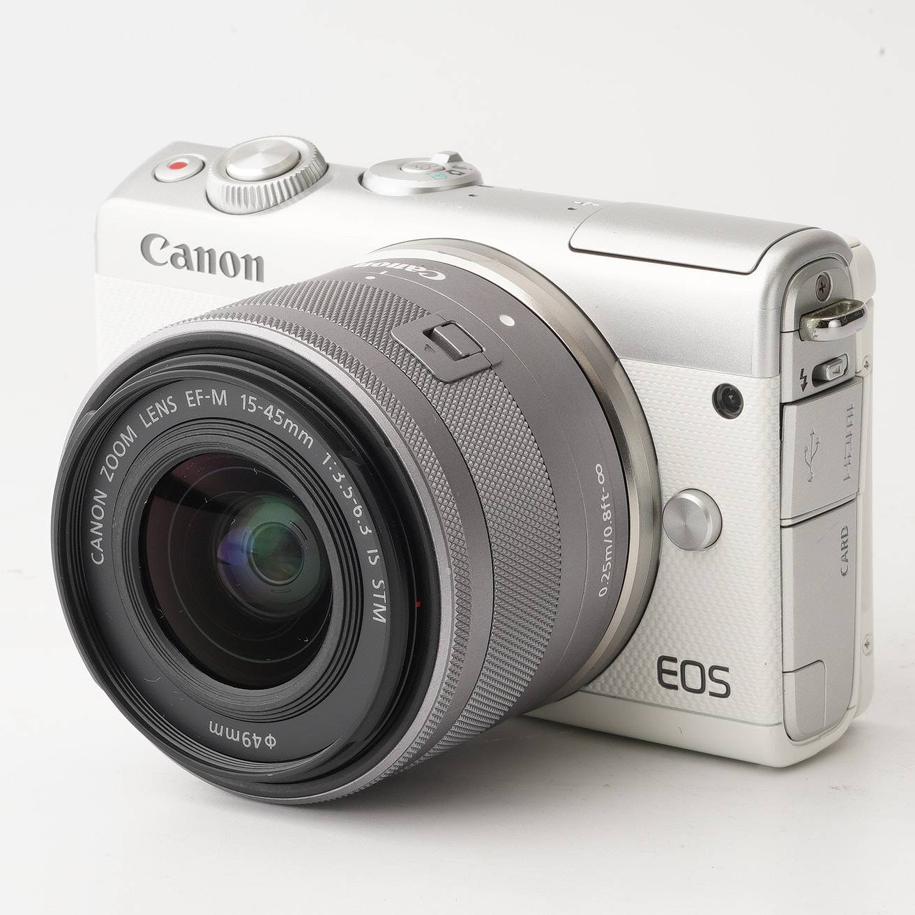 乐天商城 - キヤノン Canon EOS M100 ホワイト / EF-M 15-45mm F3.5-6.3 IS STM