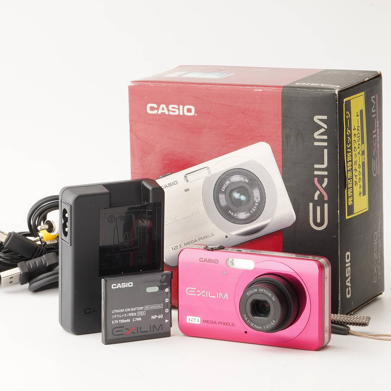 乐天商城 - カシオ Casio EXILIM EX-Z90 ピンク 3x 光学ズーム