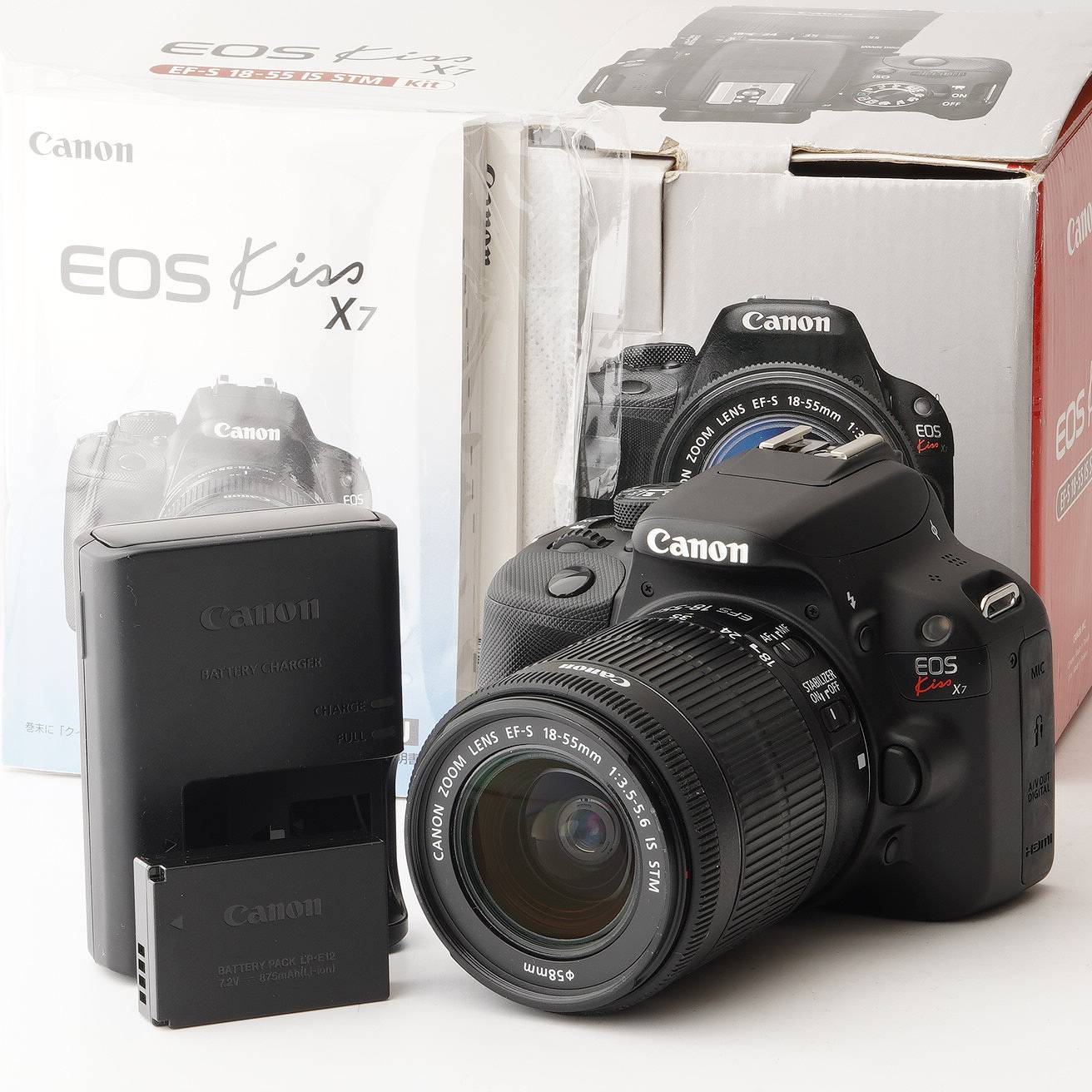 乐天商城 - キヤノン Canon EOS Kiss X7 / EF-S 18-55mm F3.5-5.6 IS STM