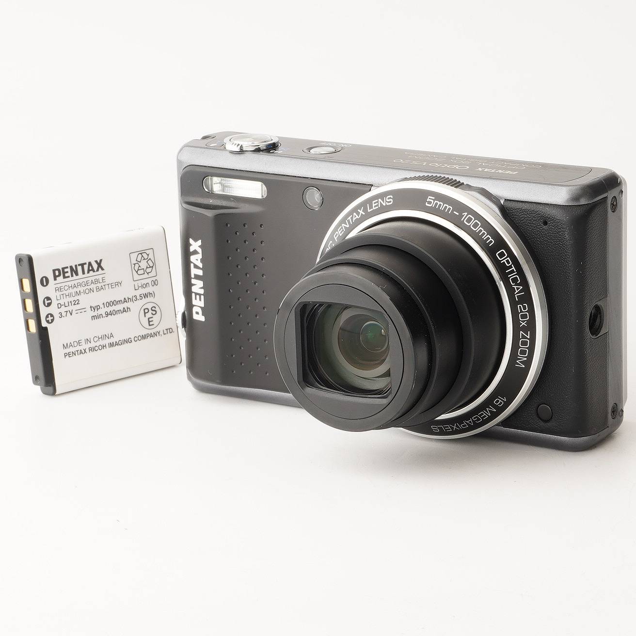 Rakuten - ペンタックス Pentax Optio VS20 ノーブルブラック 20x 光学ズーム