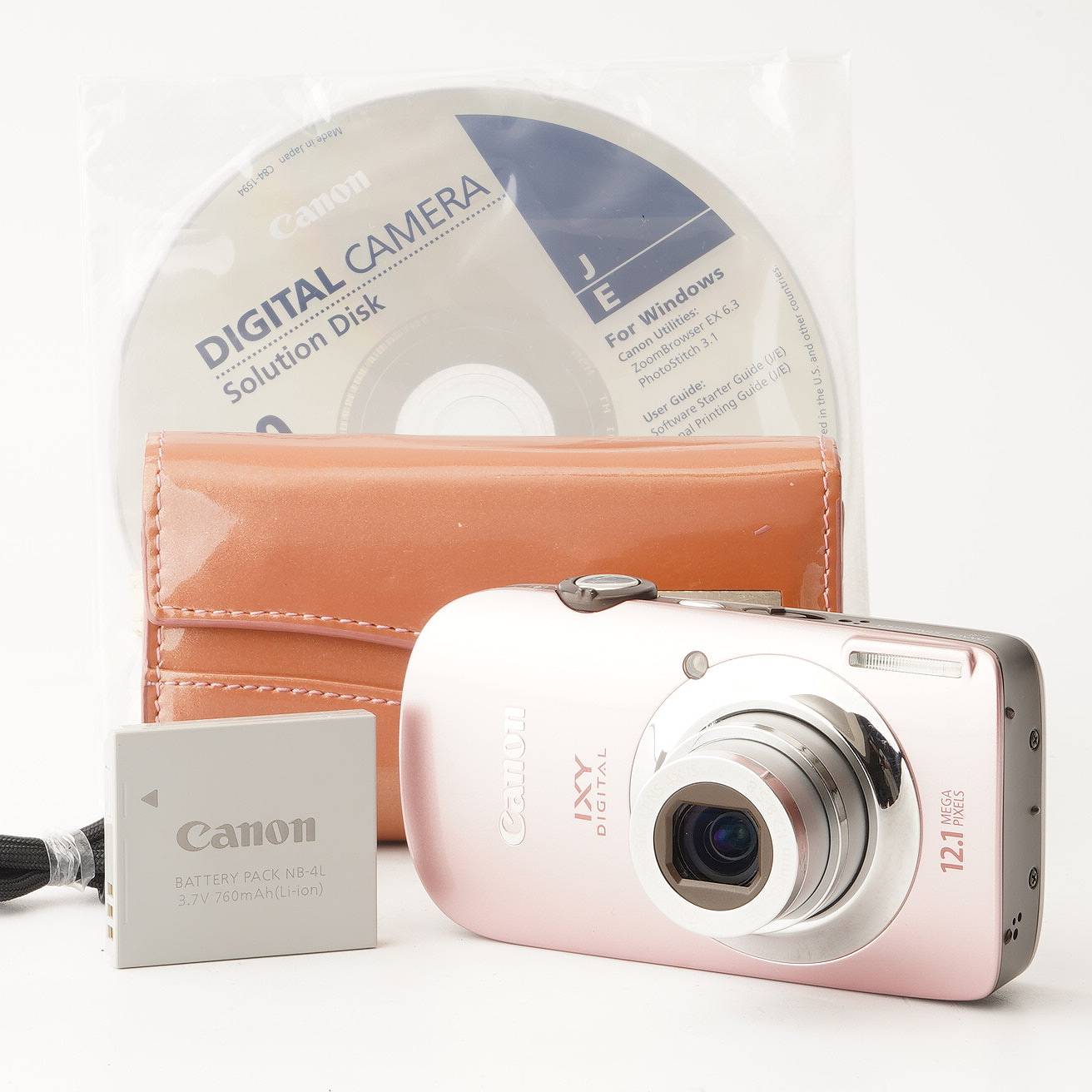 乐天商城 - キヤノン Canon IXY DIGITAL 510 IS ピンク 4x IS ズーム
