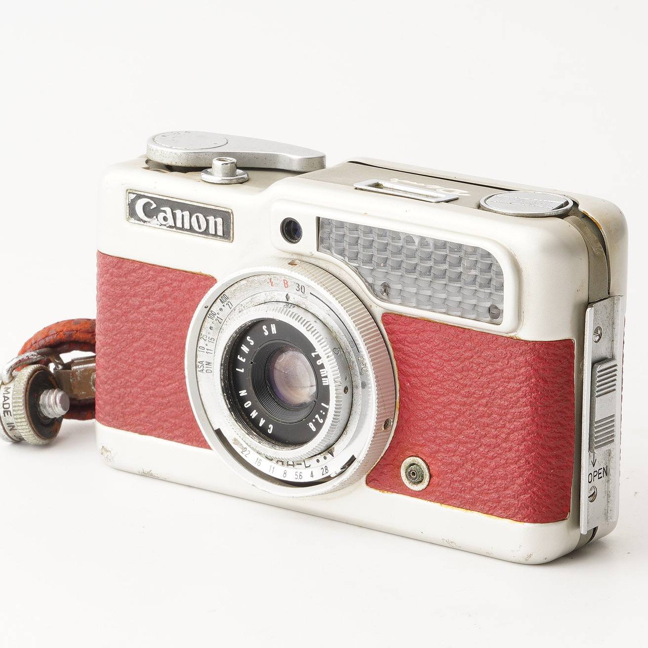 キヤノン Canon Demi SH 28mm F2.8 レッド ハーフカメラ