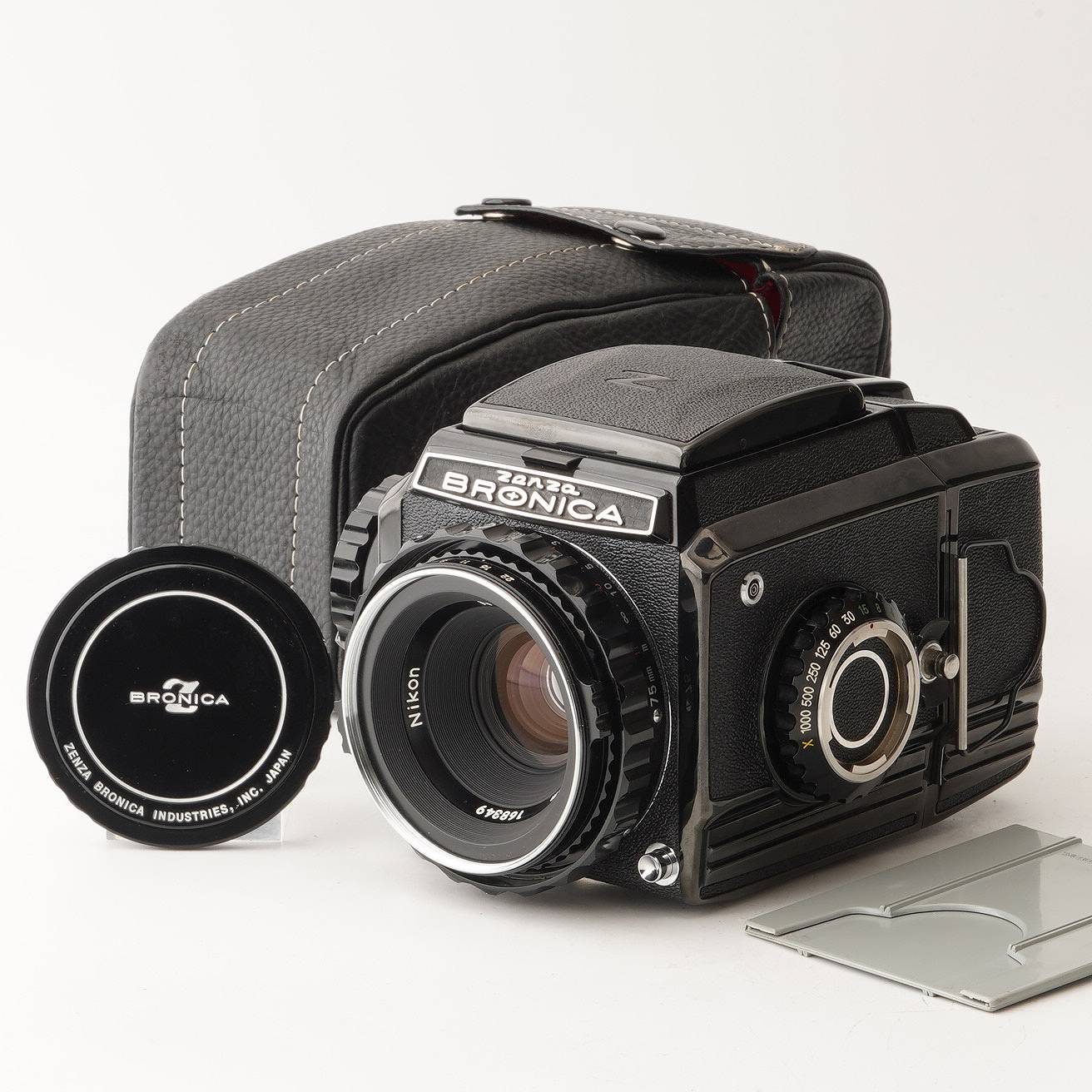 ゼンザブロニカ Zenza Bronica S2 S2A 後期モデル ブラック / Nikkor-P 75mm F2.8