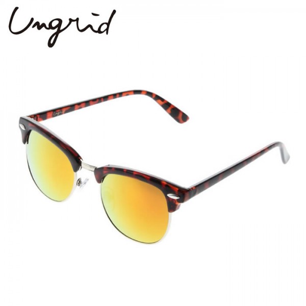 Ungrid(アングリッド)2,990⇒2,392(20%OFF)ハーフリムミラーサングラス(111531090601)サングラス アクセサリー フレーム レディース 伊達めがね レディース カジュアル