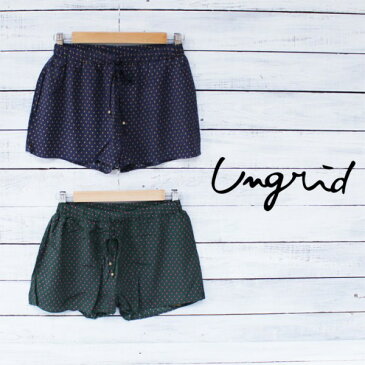 ≪SALE☆20%OFF≫Ungrid(アングリッド)プリントラフショートPT2014S/S新作　セットアップ　ショートパンツ　送料無料