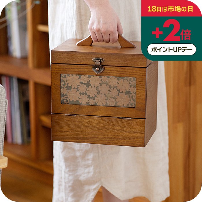 楽天市場】メイクボックス レトロの通販