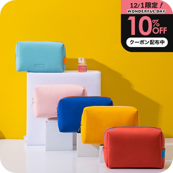 ＼1日はP2+10%OFFクーポン／ 化粧ポーチ [ ナチュメイプル カラフル バニティポーチ ] 持ち歩き コンパ..