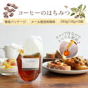 【LINE登録で20％OFFクーポン】コーヒーのはちみつ 250g（125g×2袋） 100％純粋 キャップ付き スタンドパック 袋パッケージ ブラジル産 蜂蜜 抗菌作用 2