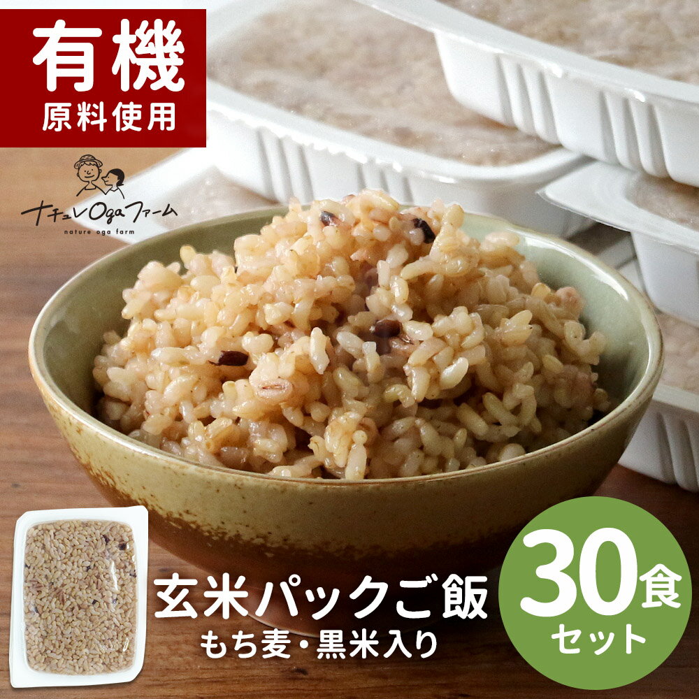 発酵玄米 発酵発芽玄米 玄米 玄米 パック ご飯パック (160g×30食パック) 玄米ご飯パック レトルト 国産 有機 古代米 有機JAS 黒米 赤米 緑米 ブレンド米 健康 美容 レンジ レンチン 米 雑穀 送料無料
