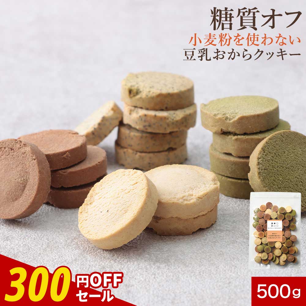 【300円OFFセール】おからクッキー 訳あり ハード かたい グルテンフリー すごくかたい 6つのゼロ 豆乳 おからクッキー 500g 小麦粉不使用 硬い クッキー ダイエット お菓子 硬いクッキー ダイエットクッキー ダイエットお菓子 おやつ お試し
