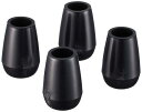 光 脚キャップ 黒 9.5mm 丸 4P G-8-92(3)