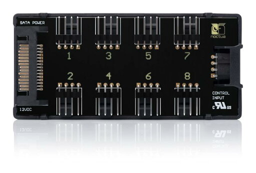 Noctua NA-FH1 8チャンネルファンハブ 12Vまたは5Vベースの4ピンPWMまたは3ピンファンを最大8台搭載可能 (ブラック) Noctua NA-FH1 8チャンネルファンハブ 12Vまたは5Vベースの4ピンPWMまたは3ピンファンを最大8台搭載可能 (ブラック)
