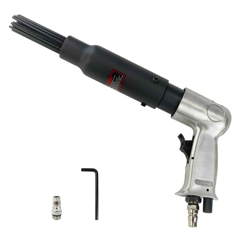 7Akiranoai ニードルスケーラー 打撃数4500回/分 19本の硬化鋼針 ニードル直径約3mm 空気針スケーラ 錆・溶接スラッグ除去ツール