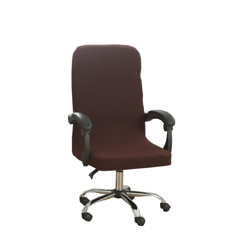 オフィス椅子カバー耐水性ストレッチジャカードコンピューターチェアアームレストチェア用スリップカバーオフィス用 事務椅子回転式椅子用 、一体式ファスナー付き伸縮素材 取り外し可