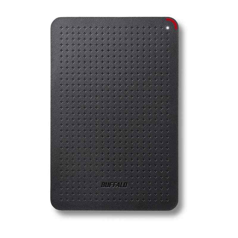BUFFALO 耐振動・耐衝撃 省電力設計 USB3.1(Gen1) 対応 小型ポータブルSSD ブラック SSD-PLU3-BK/Nシリーズ