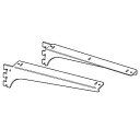 ロイヤル 木棚受 A-32/33 クローム 【300mm】 左右 2本セット (1)(3)