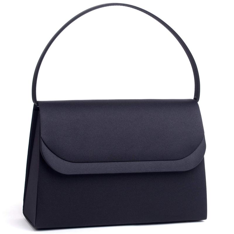 [アウローラ] ブラックフォーマルバッグ グログラン 黒 撥水 はっ水 大きめ 冠婚葬祭 弔事 入学式 入園..