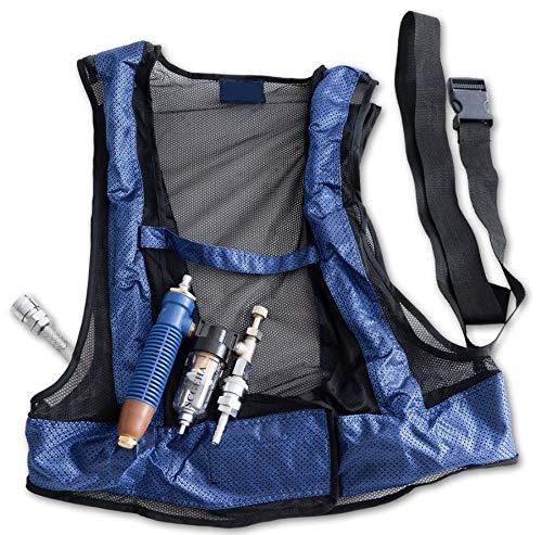 【SCGEHA】冷却ベスト 作業着 コンプレッサーに繋ぐだけ 熱中症対策 冷却器 溶接 クールベスト