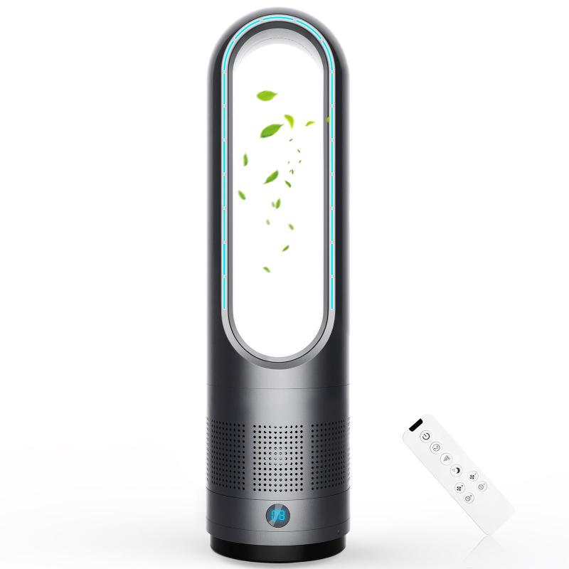 扇風機 羽根なし タワーファン【2025年猛暑対策・省エネ】DCモーター リビング扇風機 スリム タワー型 ..