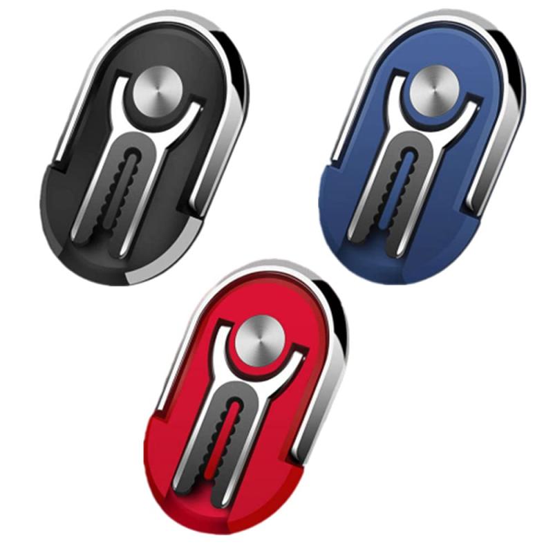 カラー：レッド、ブルー、ブラック 合計：3 スマホリング アイリング 携帯リング 落下防止 ホルダー おしゃれ フック 強力 車載 薄型 リングスタンド リグ スマホ用リング 車載ホルダー
