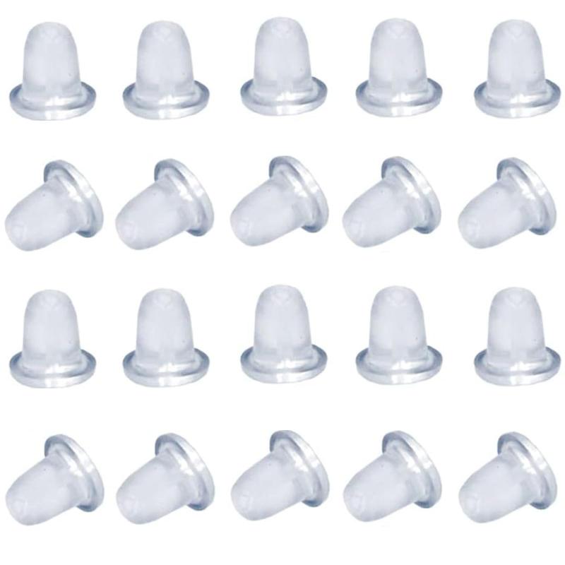 COMFORTIS ピアス キャッチ シリコン 落ちない 透明 クリア 4mm