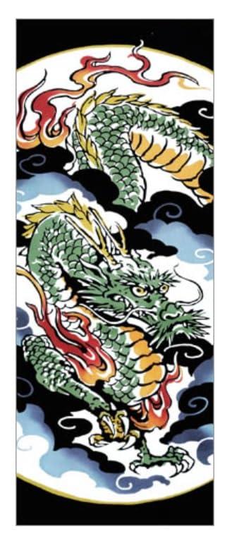 戸田屋商店 梨園染 手ぬぐい 四爪龍 387