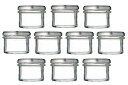 ガラスビン.comガラス瓶 蓋付 広口ジャム瓶 C-100ST 100ml -10本セット-(3)