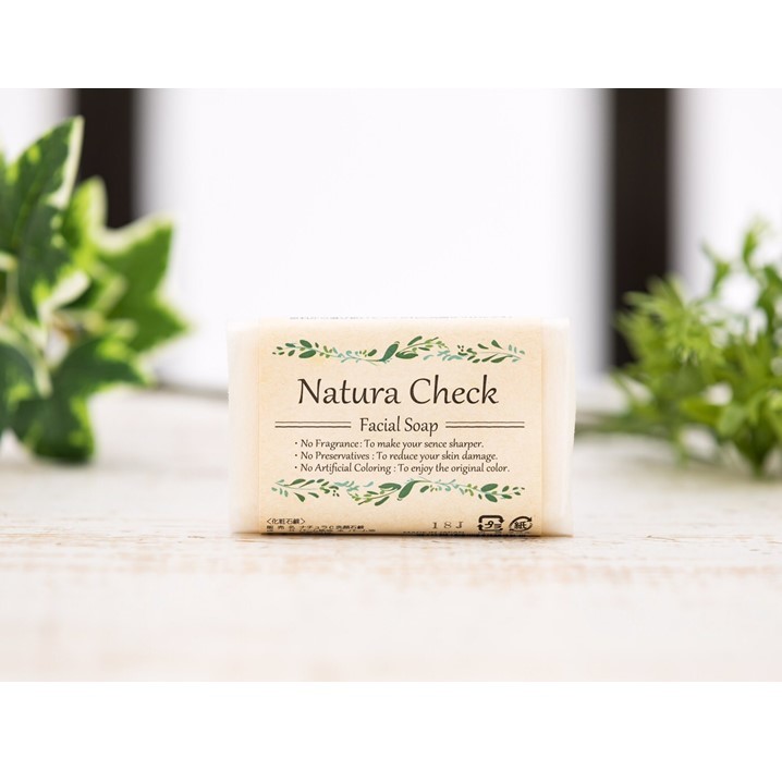 敏感なお肌の洗顔に最適 無添加洗顔せっけん80g Natura Check 新生児の全身用にもおススメ 乾燥肌 混合肌 毛穴ケア 黒ずみ 開き 毛穴の開き 子供用 無添加ナチュラルメイク落としにも便利