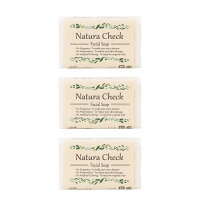 Natura Check 無添加洗顔せっけん80g×3個セット乾燥肌の洗顔・新生児の全身用に コールドプロセス製法ナチュラルメイクならメイク落としにも使えて安心・便利