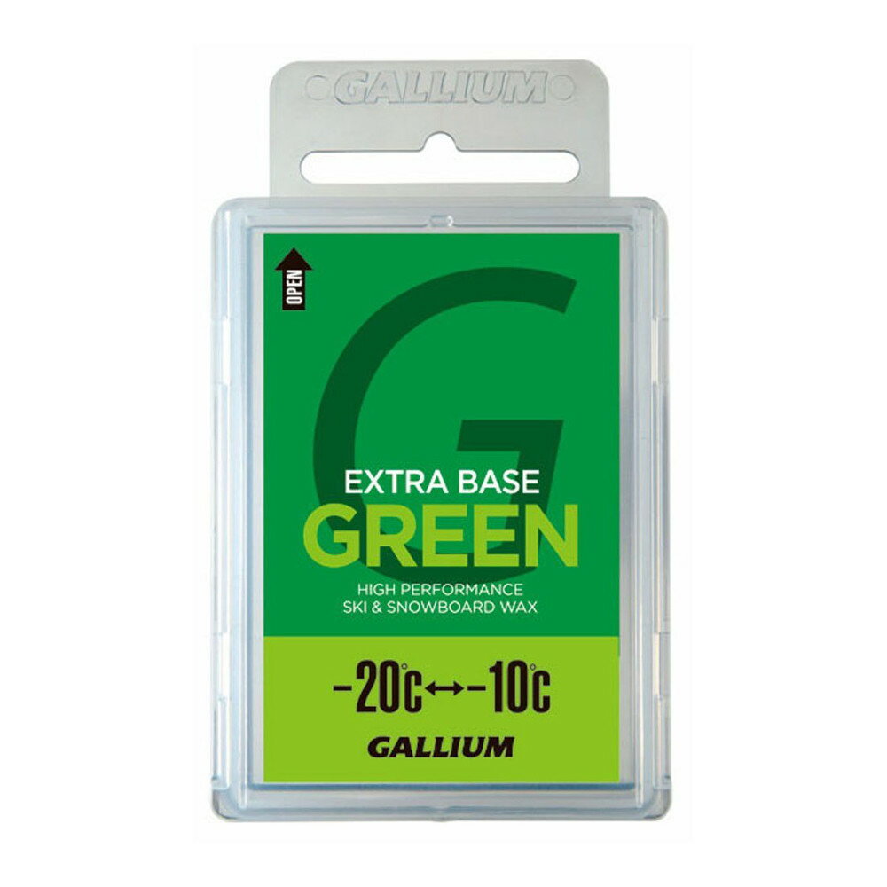 GALLIUM ガリウム EXTRA BASE GREEN エクストラベース (100g)  パラフィンワックス ベースワックス スノーボード スノボ スキー メンテナンス 固形ワックス