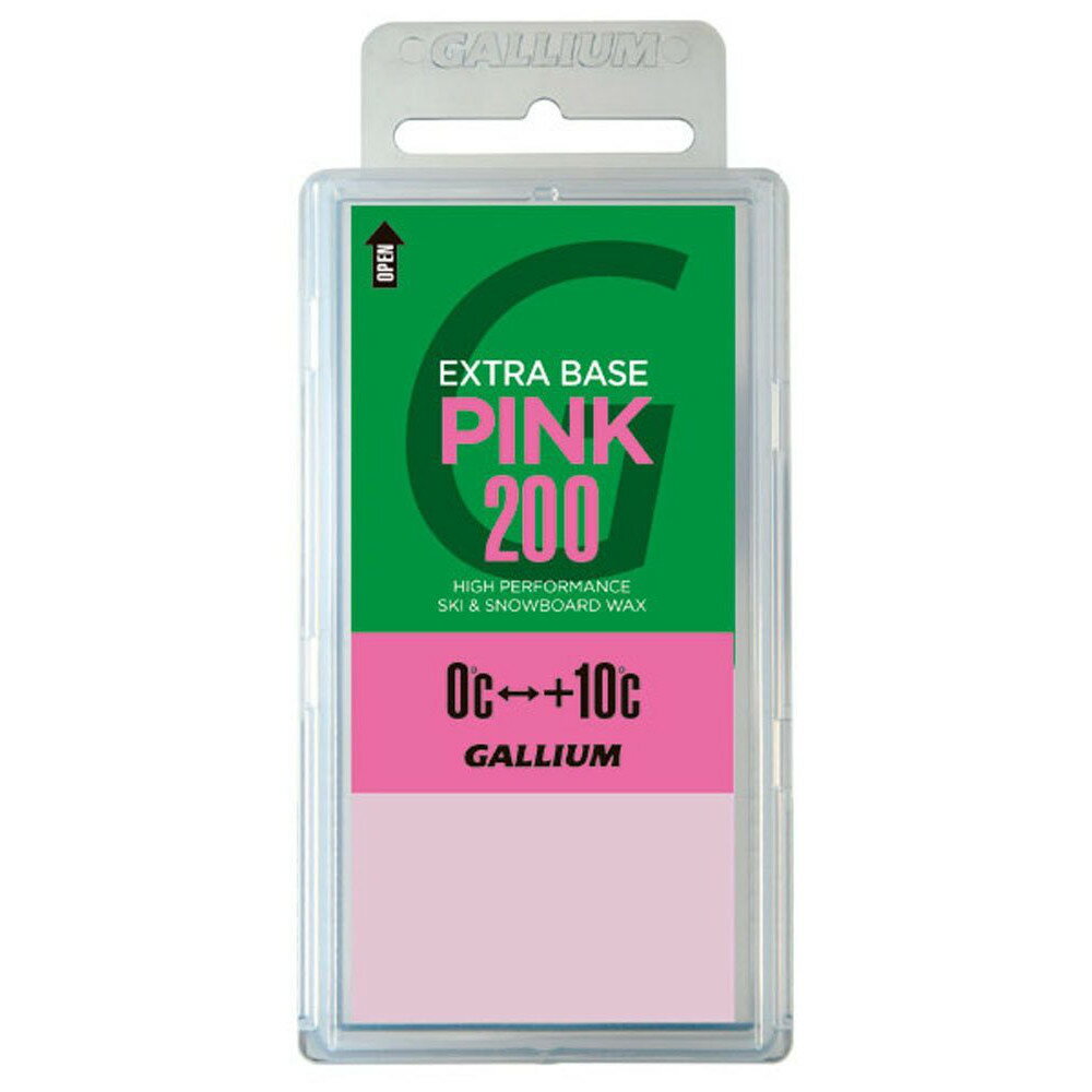 GALLIUM ガリウム EXTRA BASE PINK エクストラベース (200g)  パラフィンワックス ベースワックス スノーボード スノボ スキー メンテナンス 固形ワックス