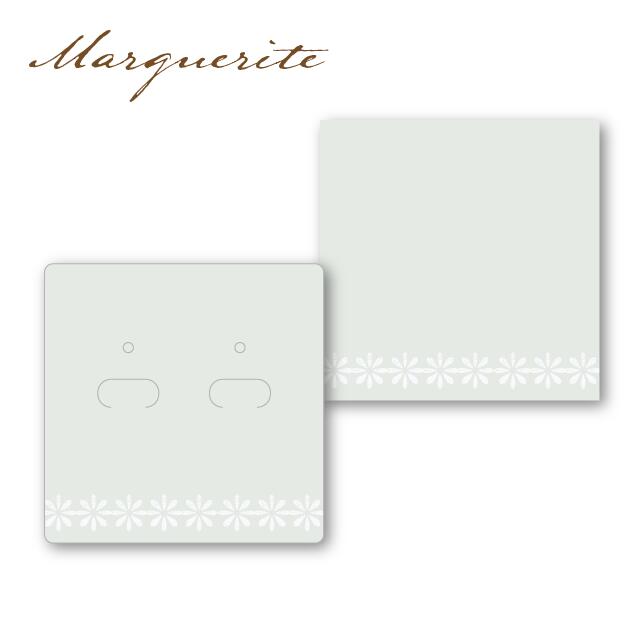 マーガレット アクセサリー台紙S ミニ正方形 55×55mm 30〜40枚