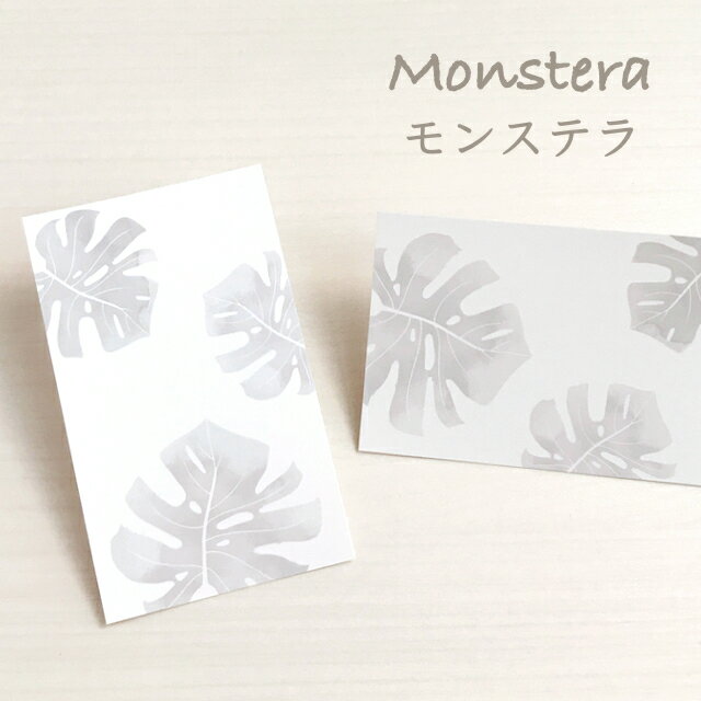 モンステラ アクセサリー台紙 55×91mm 名刺サイズ 40枚