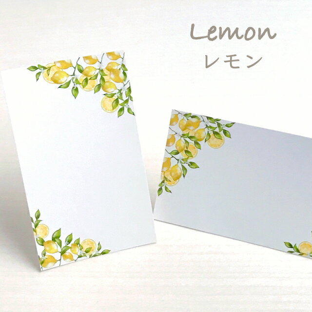 レモン アクセサリー台紙 M 55×91mm 名刺サイズ 40枚