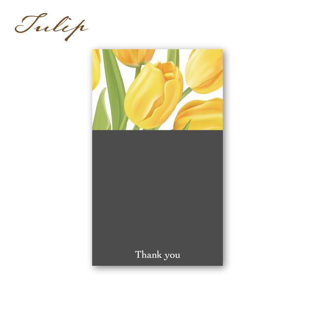 チューリップ アクセサリー台紙 55×91mm 名刺サイズ 40枚