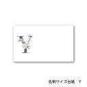 Y アルファベット アクセサリー台紙 55×91mm 名刺サイズ 40枚