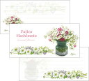 20%OFF 一筆箋 橋本不二子 コスモス 2柄各18枚 計36枚入り