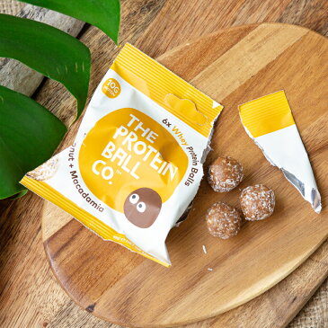 ホエイココナッツ マカダミア プロテインボール 45gエナジーボール プロテイン お菓子 Whey Protein Balls ココナッツマカダミア ダイエット 低カロリー 無添加 グルテンフリー 砂糖不使用 6個までメール便可(250円)