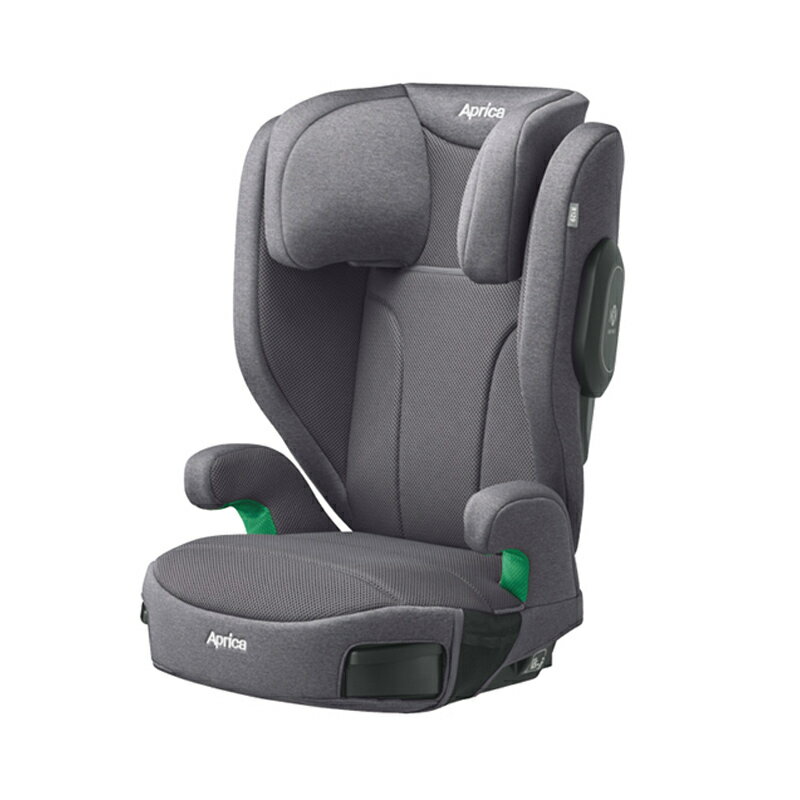 ライドクルー AB グレー GR アップリカ チャイルドシート ジュニアシート Aprica RideCrew R129適合 ブースターシート 衝撃吸収 サイドシールド メッシュシート 軽量設計 カップホルダー付き 正規品 1年保証 あす楽対応 送料無料